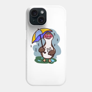 Rainy days duck Phone Case