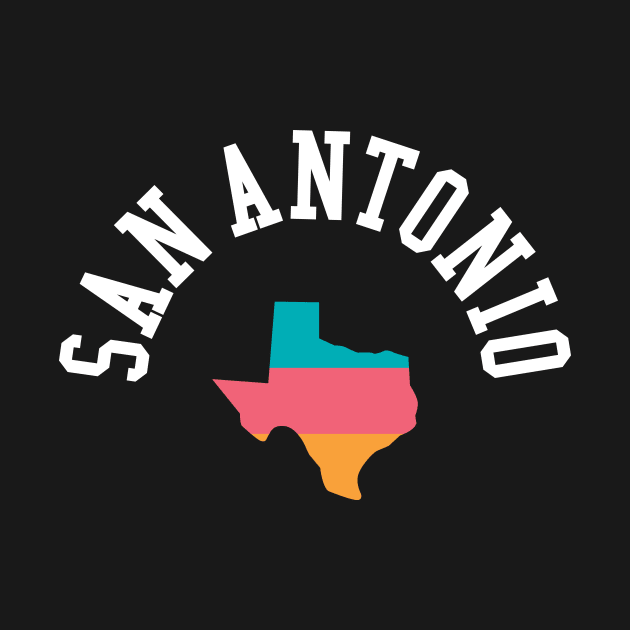 San Antonio Pride Basketball Fan T-Shirt: Show Your Love for Texas Hoops & Local Spirit by CC0hort