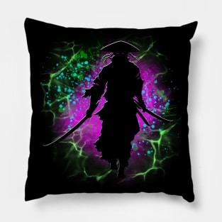 Neon Samurai Pillow