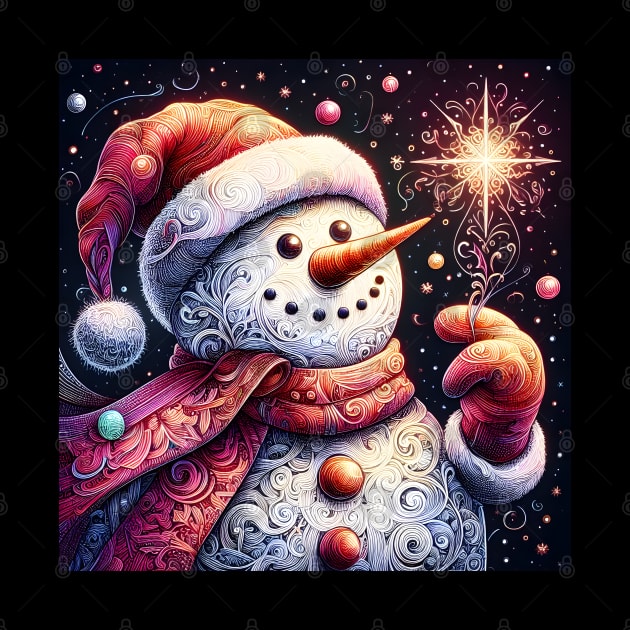 Discover Frosty's Wonderland: Whimsical Christmas Art Featuring Frosty the Snowman for a Joyful Holiday Experience! by insaneLEDP