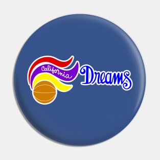 Defunct - California Dreams WBL Basketball Pin