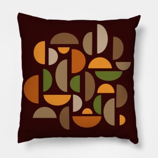 abstract circles semicircles spheres Pillow