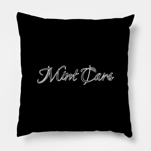 Mint Cars Pillow by BigHeaterDesigns