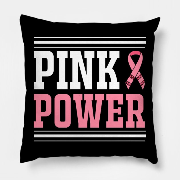 Pink Power T Shirt For Women Men Pillow by Pretr=ty