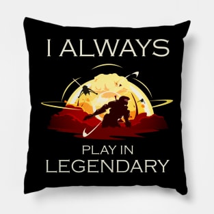 Halo - I always play in legendary v2 Pillow