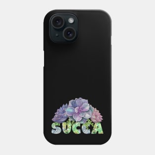 Succa Pun Design for a Succulent Plant Lover Phone Case