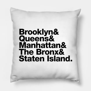 The Five Boroughs Pillow