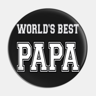 World's Best Papa Pin