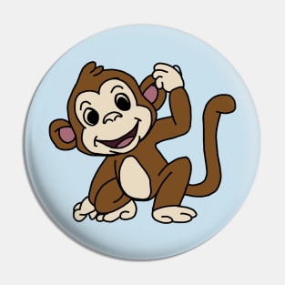 Cute Monkey Pin