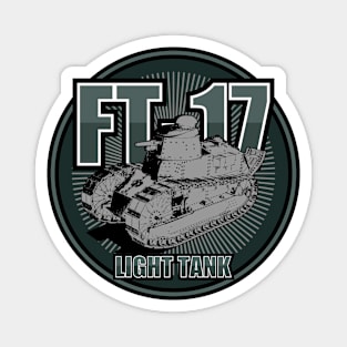 FT-17 Light Tank (Front & Back logo) Magnet