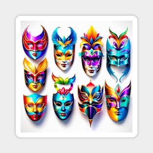 Carnival masks for those who love to disguise themselves and have fun Magnet