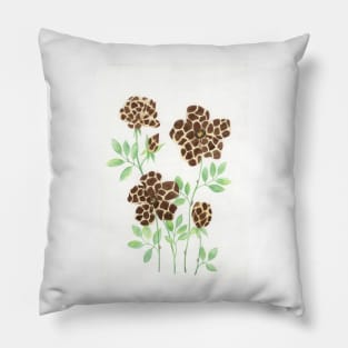 Wild Flowers - Giraffe Pillow