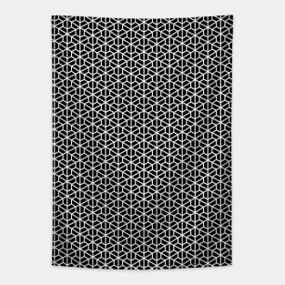 Bishamon kikkō hexagonal pattern - white Tapestry