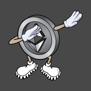 Ethereum coin Dabbing, Funny ETH Character Dab T-Shirt