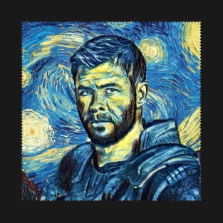 Thor Van Gogh Style T-Shirt