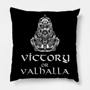 Pagan Norse Mythology Viking God Odin - Victory Or Valhalla Pillow