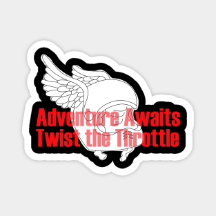 two wheel adventures Magnet