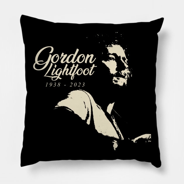 Gordon Lightfoot Pillow by mia_me