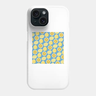 Citrus summer dreams - sky blue Phone Case