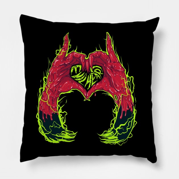 Evil Heart Pillow by MeFO