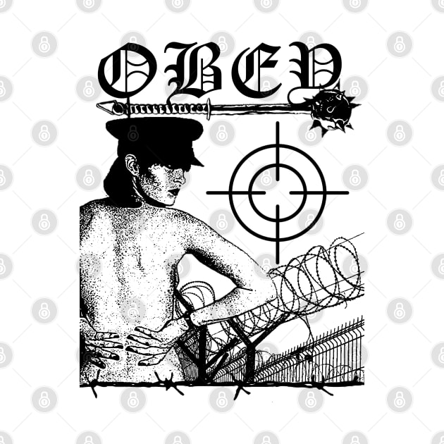 Obey - Classic Hardcore Punk Artwork by Vortexspace