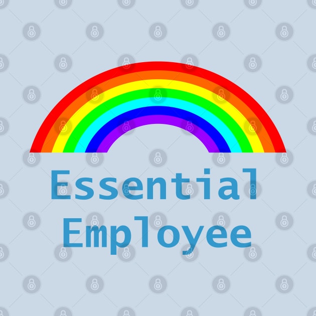 Blue Essential Employee Meme Rainbow by ellenhenryart