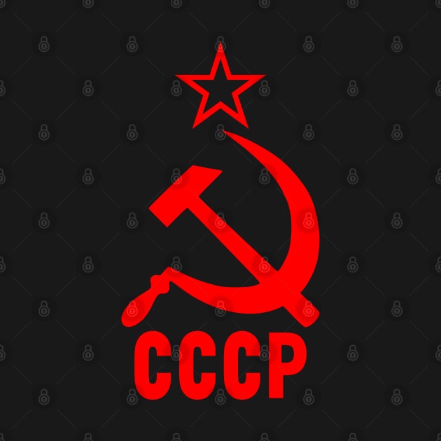 CCCP Red star hammer and sickle by BigTime