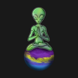 Yoga Zen Alien T-Shirt