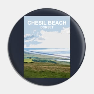 Chesil Beach Dorset England. Summer seaside landscape Pin