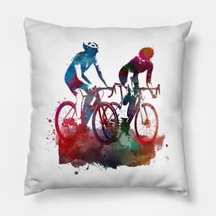 Cycling Bike sport art #cycling #sport Pillow