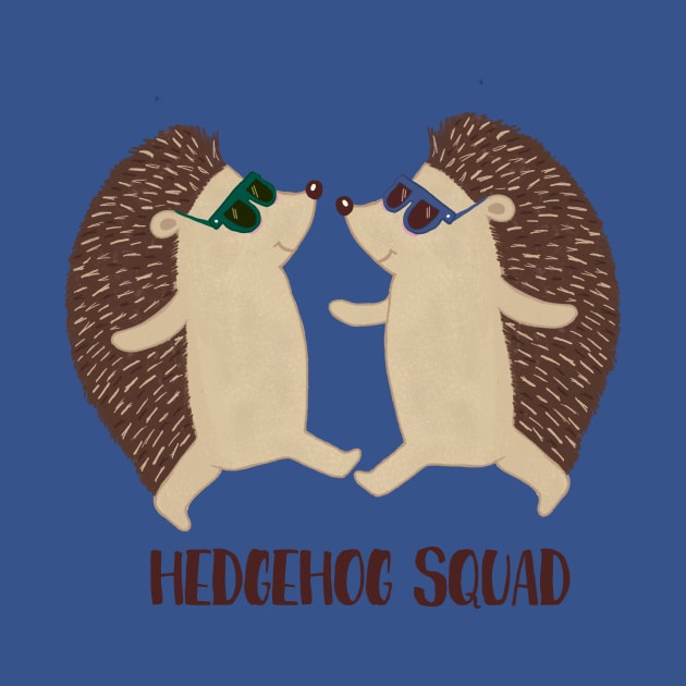 Hedgehog Squad, Funny Cute Hedgehog Lover by Dreamy Panda Designs