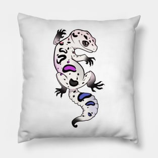 Genderfluid Pride Leopard Gecko Pillow