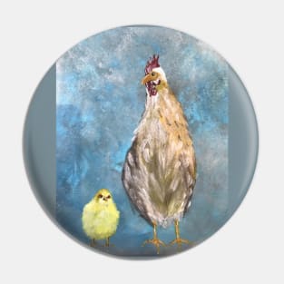 Mommy and baby chicken Pin