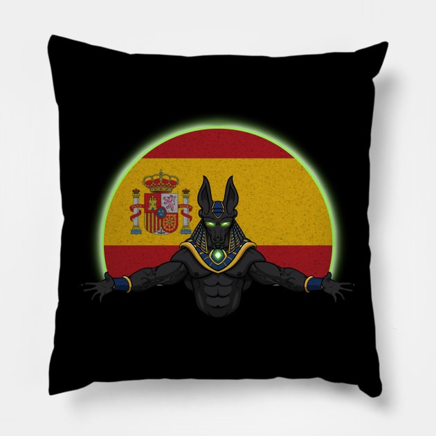 Anubis Spain Pillow by RampArt