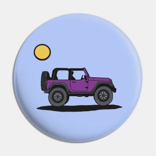 Purple Reign Wrangler with Sun Pin