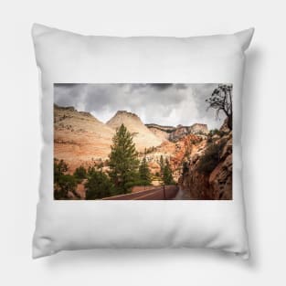 Scenic Zion - Mount Carmel Highway Drive 2 Pillow