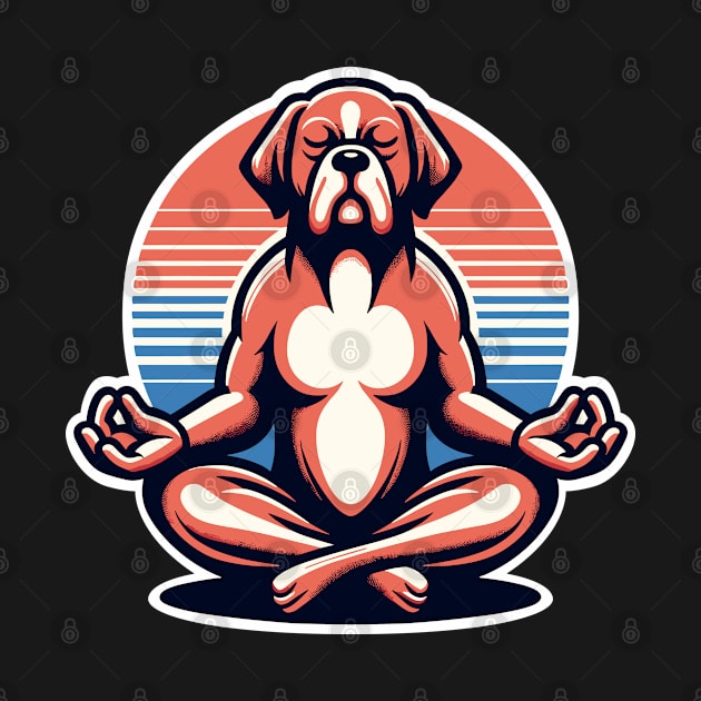 Dog meditating by Art_Boys