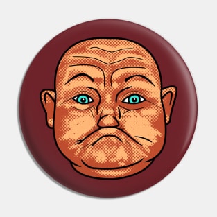 Ugly Gurn Face Pin