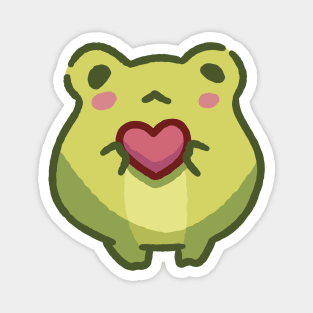 Cute frog with heart Magnet