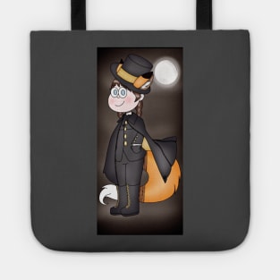 Girl in Fox Halloween Costume Tote