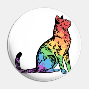 gay pride kitty Pin