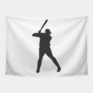 Baseball Player Logo Funny Tapestry