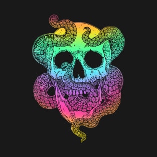 Octopus Tentacles Skull T-Shirt