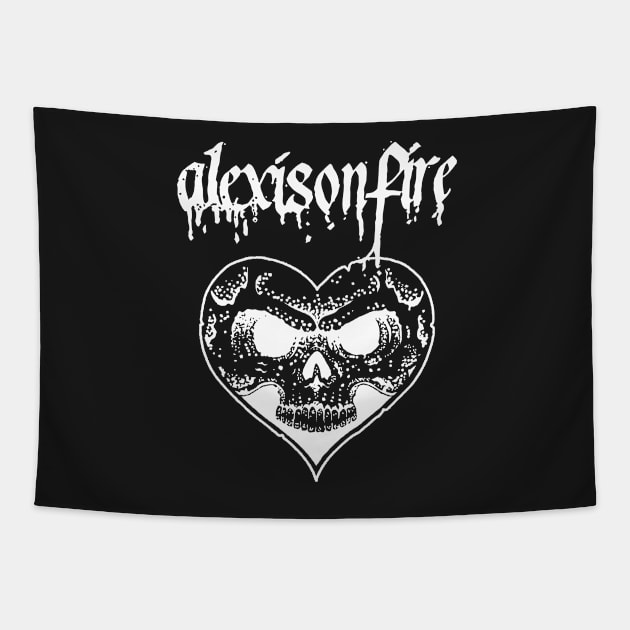 Alexisonfire Merch Alexis On Fire Logo Tapestry by L-Ison