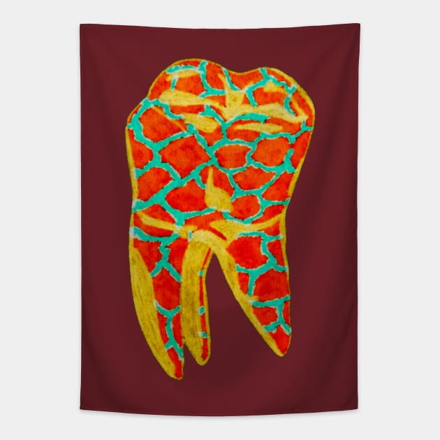 Tooth 2 Tapestry by RaLiz