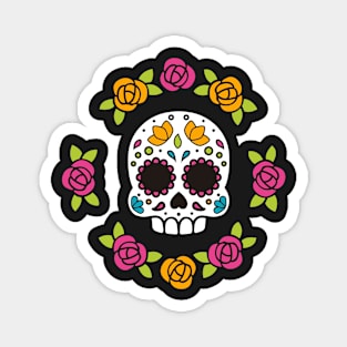 Colorful Skull Magnet