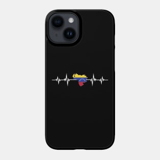 Heartbeat Map Design Venezuelan Flag Venezuela Phone Case