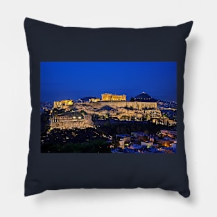 The Sacred Rock of Acropolis Pillow