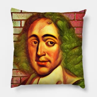 Baruch Spinoza Snow Portrait | Baruch Spinoza Artwork 14 Pillow