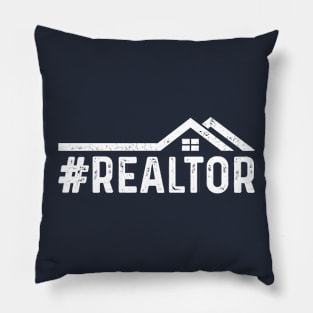 Hashtag Realtor - Real Estate Agent Pillow